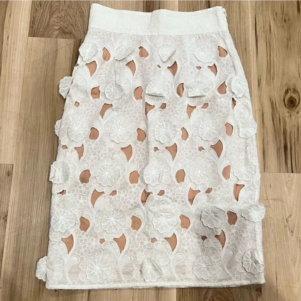 Catherine Malandrio Floral Lace Skirt Women’s 2